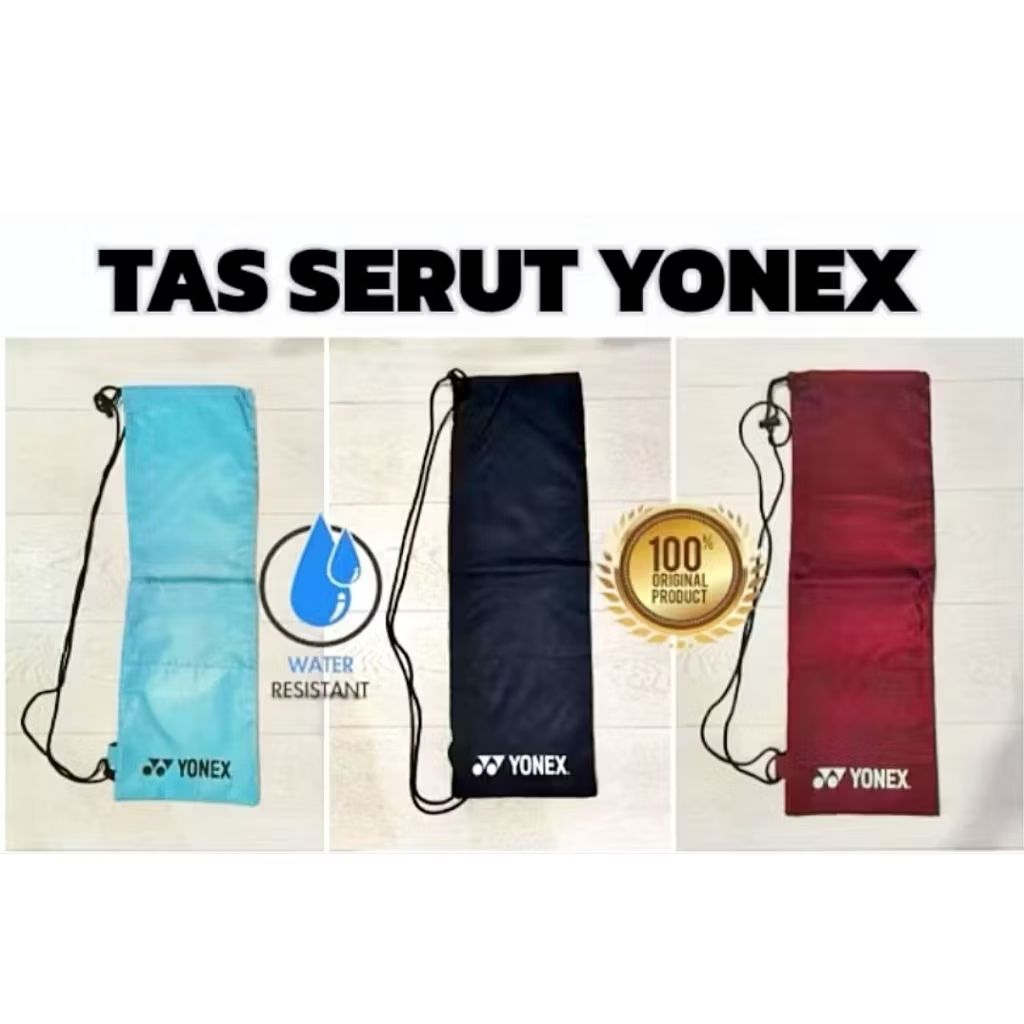 Tas Serut Raket Reket Badminton Bulu Tangkis YONEX Original