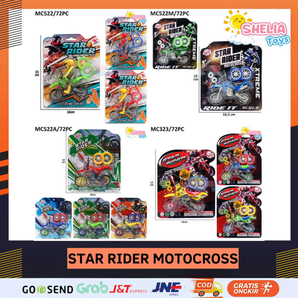 MAINAN MOTOR & SEPEDA ANAK MOTOCROSS TRAIL OFFROAD | MOTOR CROSS & SPEED BIKE ANAK LAKI-LAKI