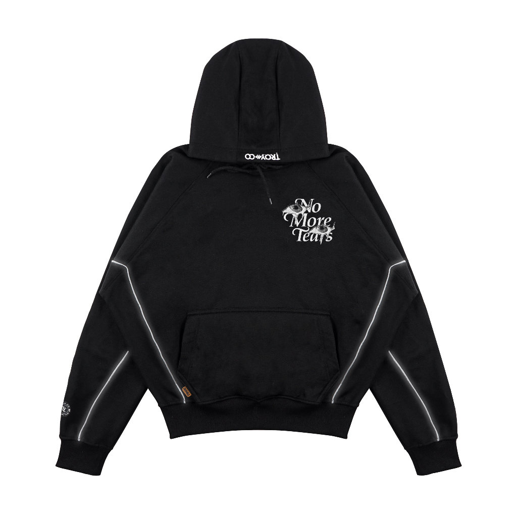 Troy Company Boxy Hoodie Starlight Black Scar Theory - Hoodie Boxy Reflective Hitam BSH 3377