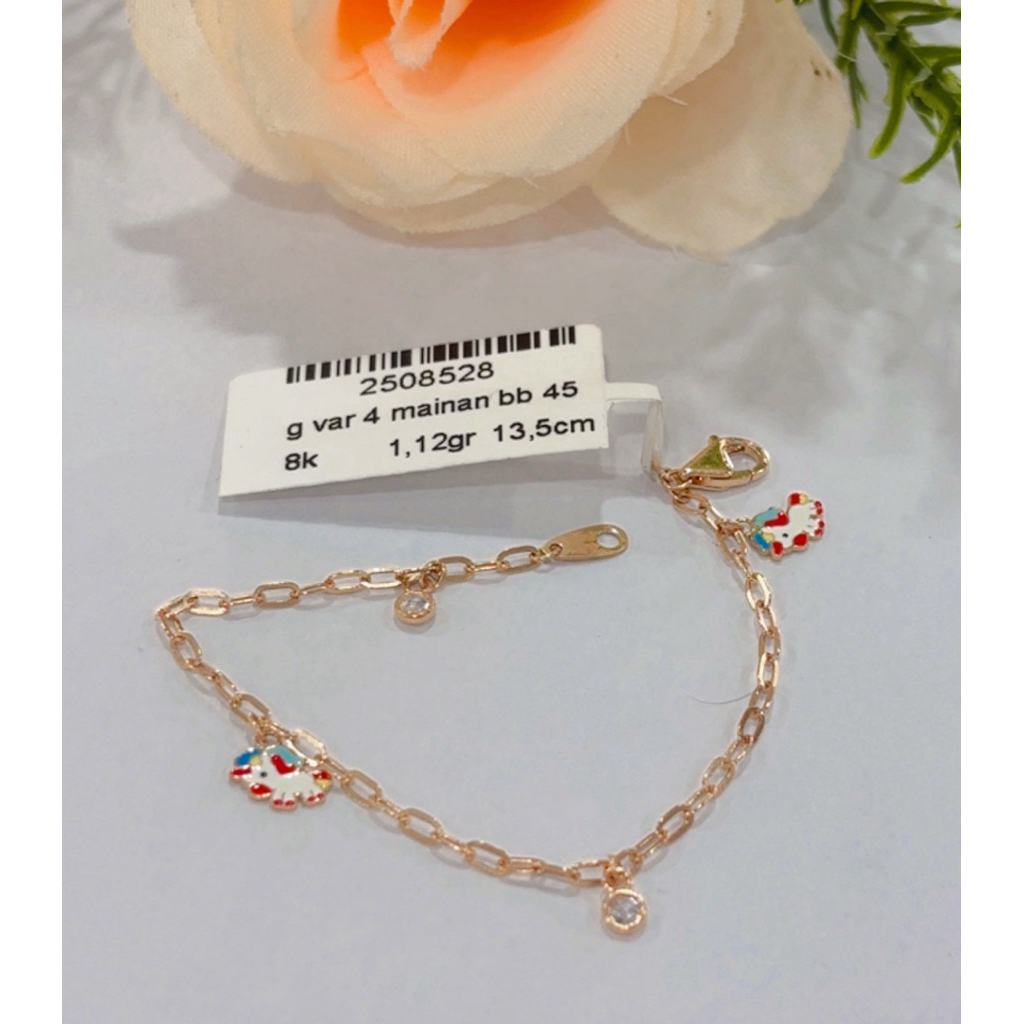 gelang rantai anak emas 8k