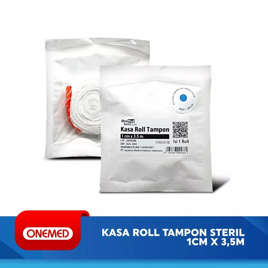 Kasa Roll Tampon Steril Onemed Satuan 1 pc - Kassa Luka Gulung