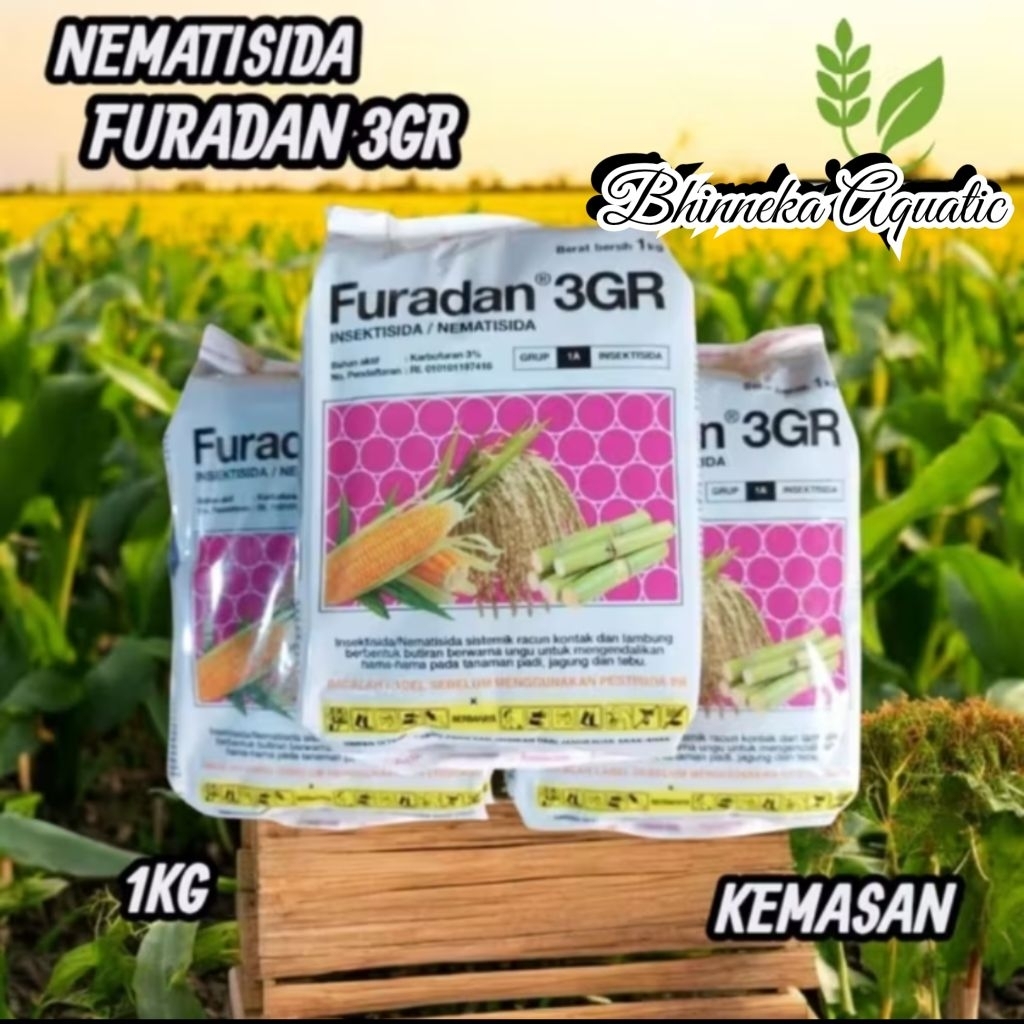 Furadan 3GR 1kg Insektisida Nematisida 1 kg Puradan Hama Kemasan Asli Murah Ekonomis