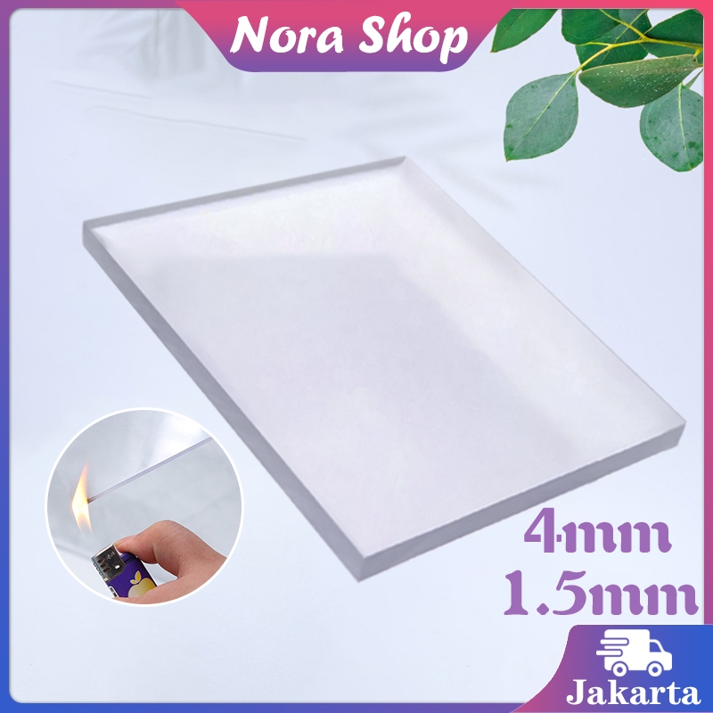 1.5mm/4mm Atap Transparan Anti Panas / Kristal Flat Atap Kanopi Polycarbonate