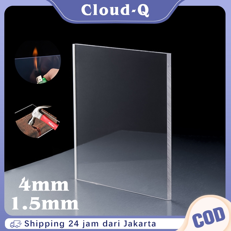 1.5mm/4mm Atap Kanopi Polycarbonate / Kristal Flat Atap Kanopi Polycarbonate / Polikarbonat Bening