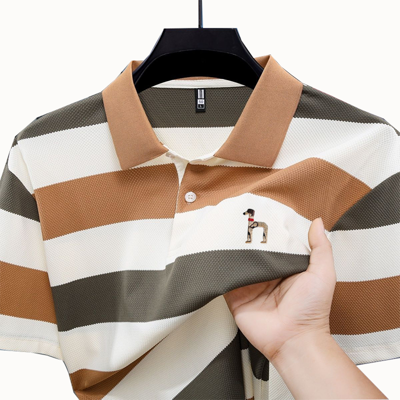 baju kaos pria polo baju kaos kerah pria kaos polo garis kaos berkerah pria premium Santai polo shir