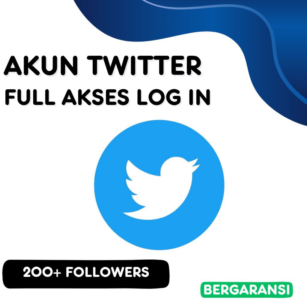 AKUN TWITTER/X FULL LOGIN – FOLLOWERS 200+–1000+FOLLOWERS – 2FA AKTIF & AMAN
