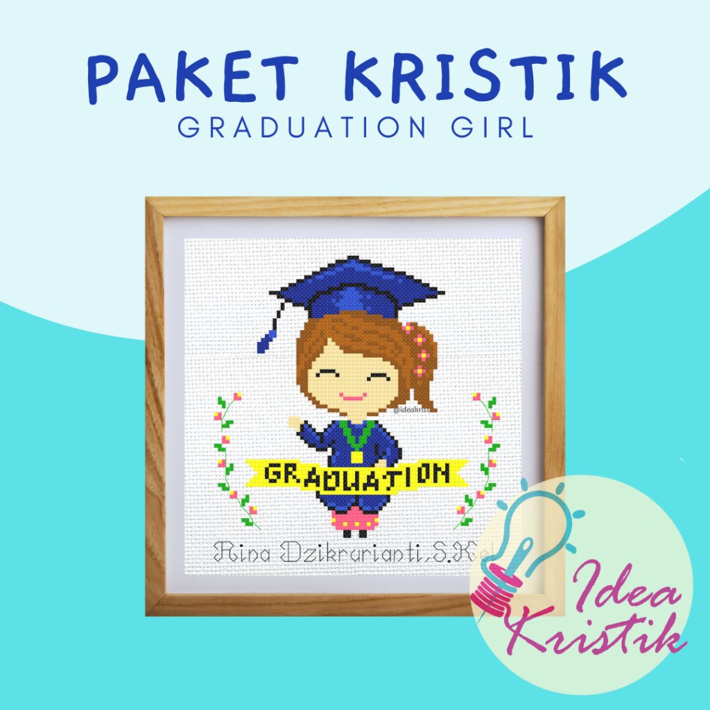 Paket Sulam Kristik Wisuda - Graduation Girl
