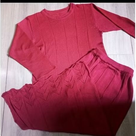 Pl setelan rok rajut