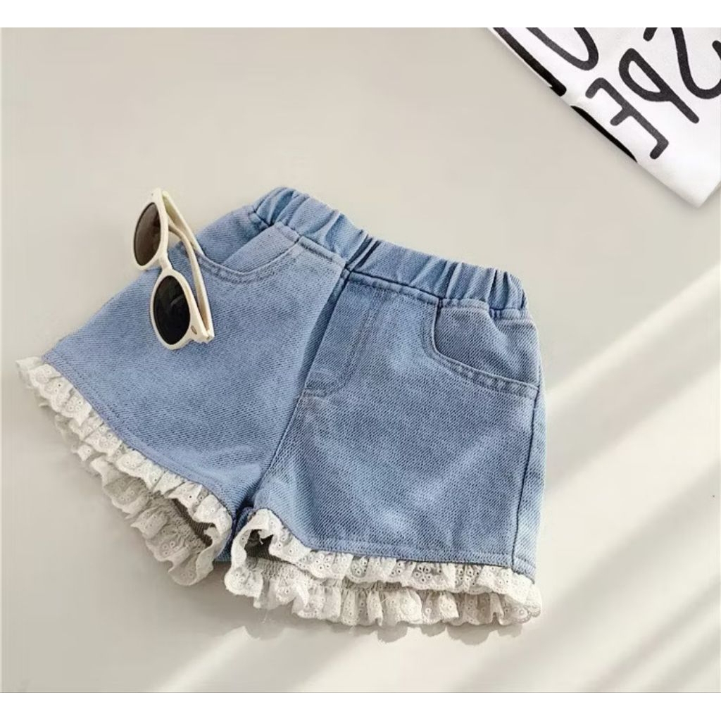 HOTPANTS LEVIS ANAK CEWEK KOREAN STYLE USIA 5-10TAHUN