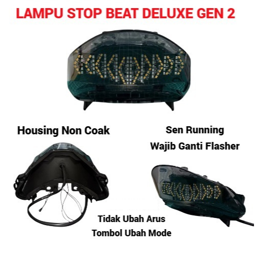 STOPLAMP RUNNING BEAT DELUXE GEN 2 (2024-2025) STOPLAMP BELAKANG RUNNING BEAT DELUXE GEN 2