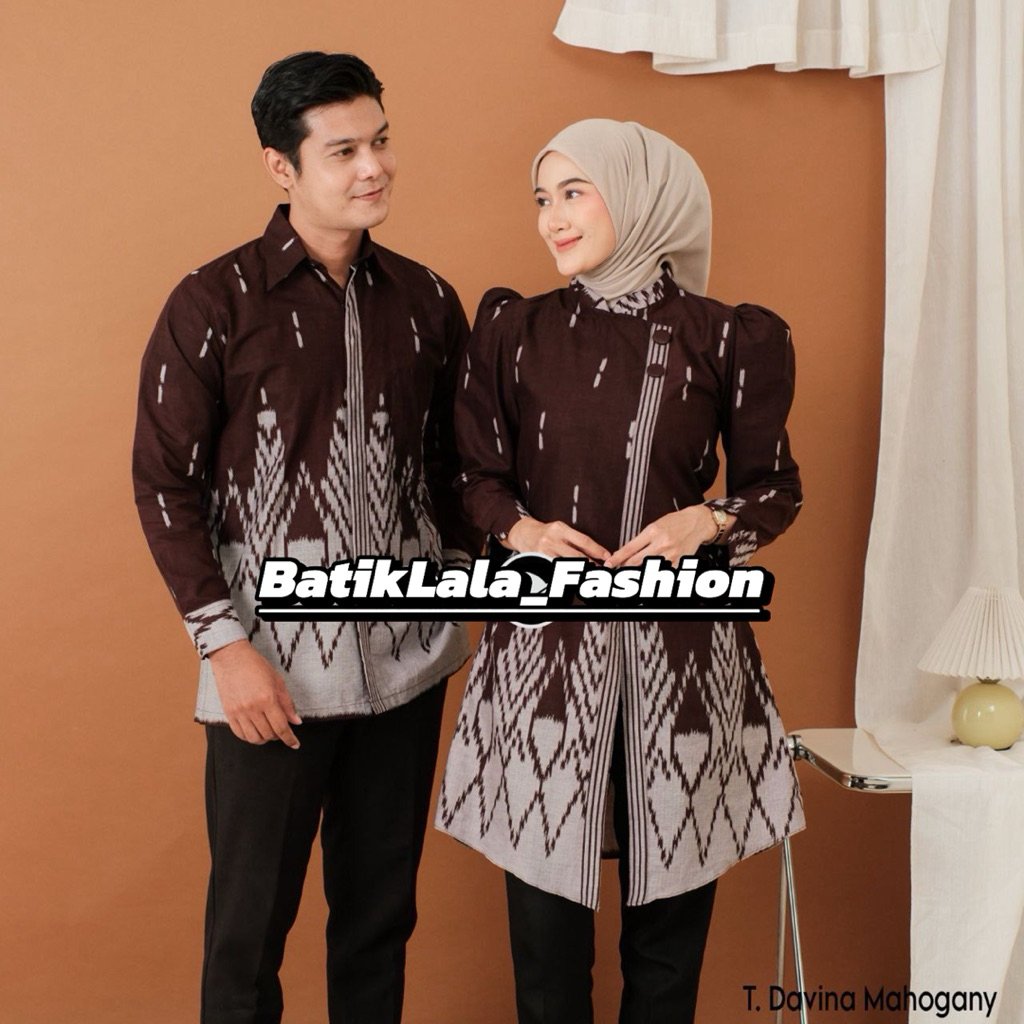 Batik Couple Terbaru Baju Batik Couple modern Bahan Katun Prima Premium Motif Songket