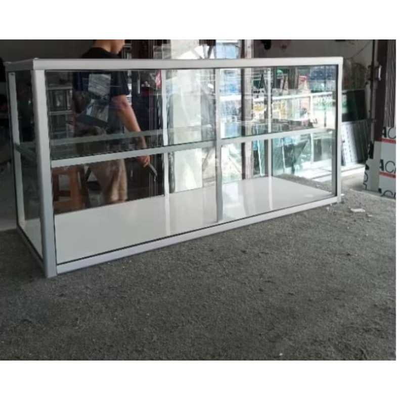 BACA DESKRIPSI/ Etalase Warung Nasi Alumunium/ Etalase Warung 120cm/ Etalase usaha / Etalase Warung 