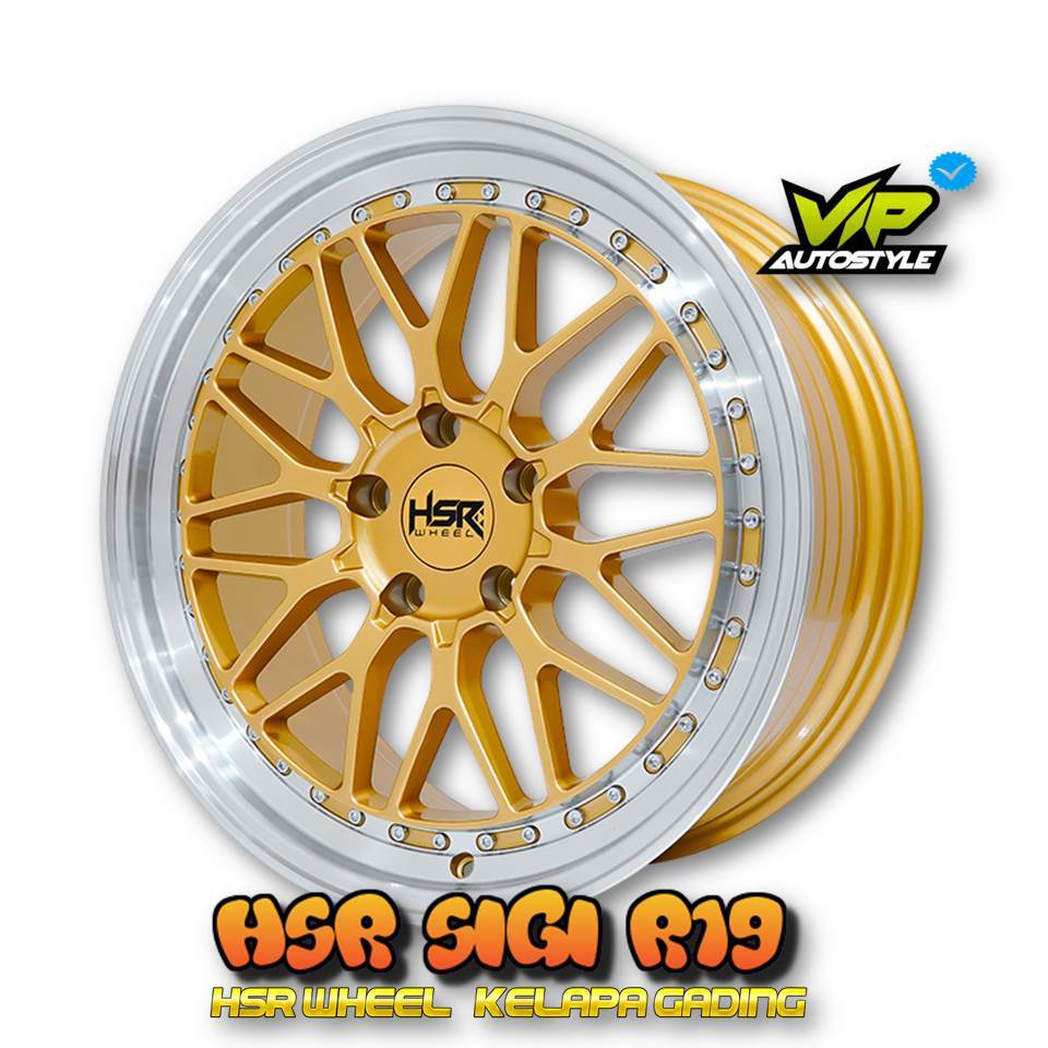 Velg Mercy Zenix Ring 19 HSR SIGI 5x114,3 - 5x112 SIlver | Velg BYD seal Innova CRV Alphard - hsr