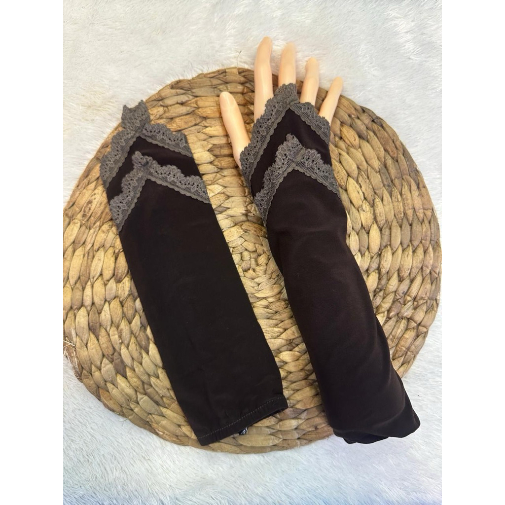 Manset Tangan Cincin Renda | Manset Tangan Renda Cincin Muslimah | Sarung Tangan Cincin Renda