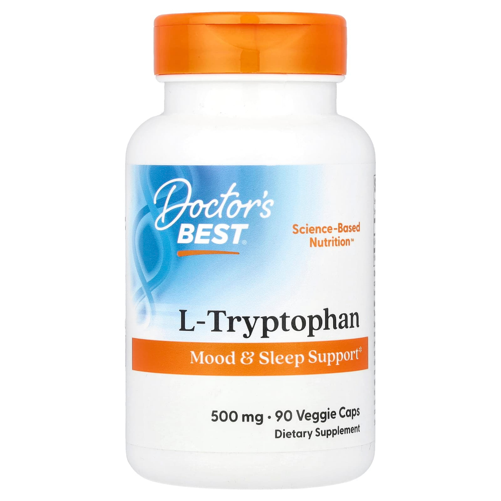 Doctor's Best L-Tryptophan 500 mg 90 Veggie Caps