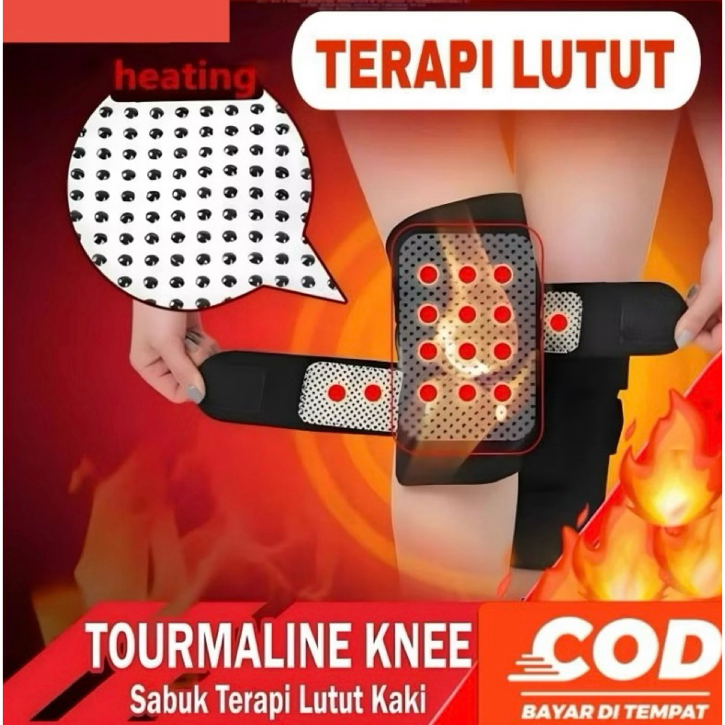 Deker Lutut Sabuk Terapi Pemanas Magnetik Alat Kesehatan Kaki