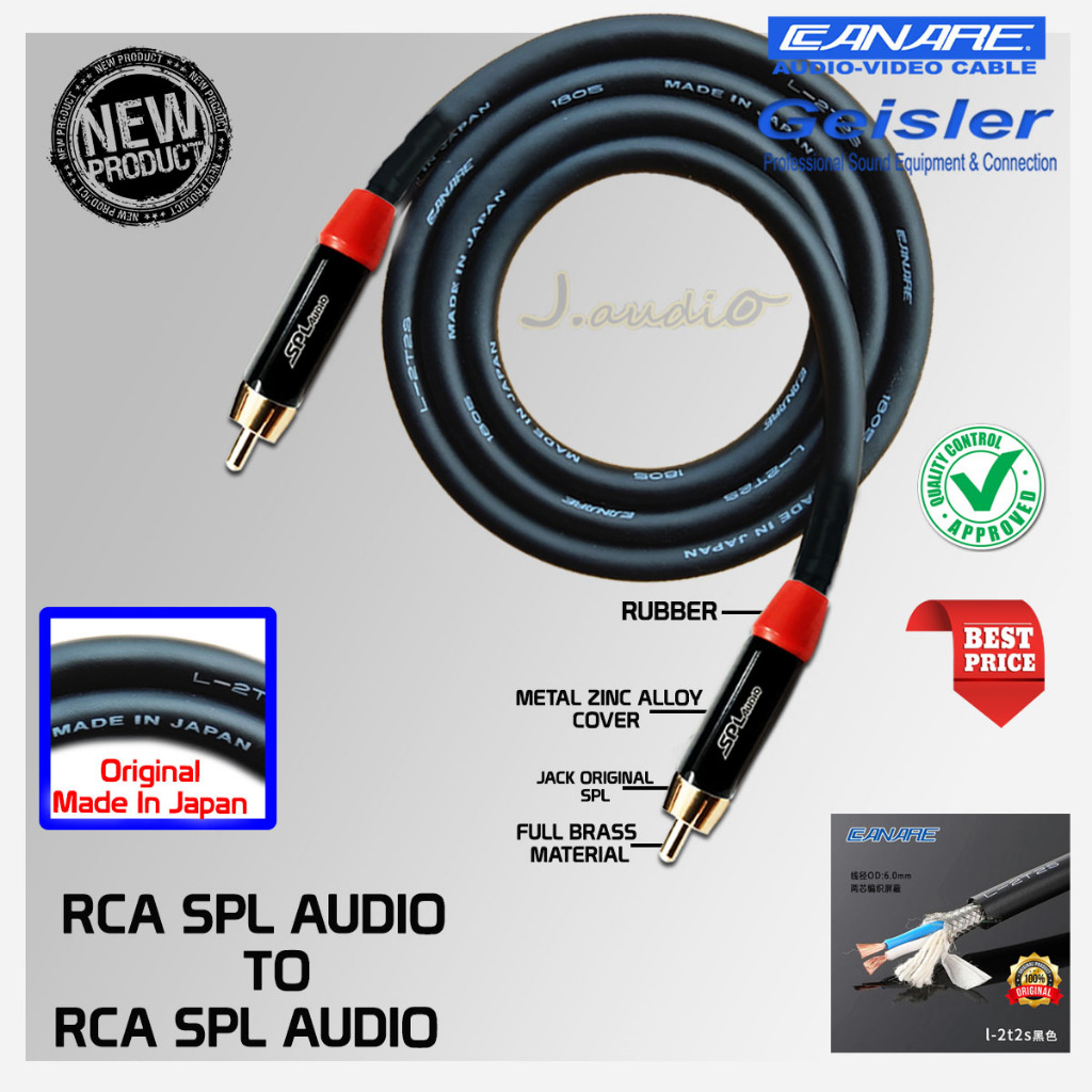 MADE IN JAPAN - Kabel audio / kabel speaker terbaik RCA SPL AUDIO to RCA SPL AUDIO - JUAN AUDIO