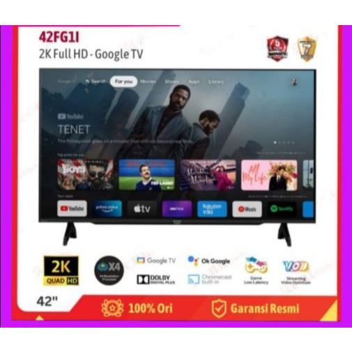 GOOGLE TV SHARP 42 INC 2T-42FG1I NEW GARANSI RESMI +FREE PACKING KAYU (3344R)