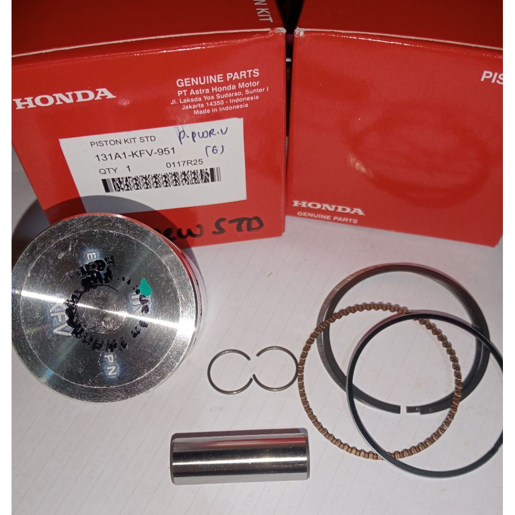 Piston Kit STD Supra Fit Revo Legenda ORIGINAL HONDA ASLI