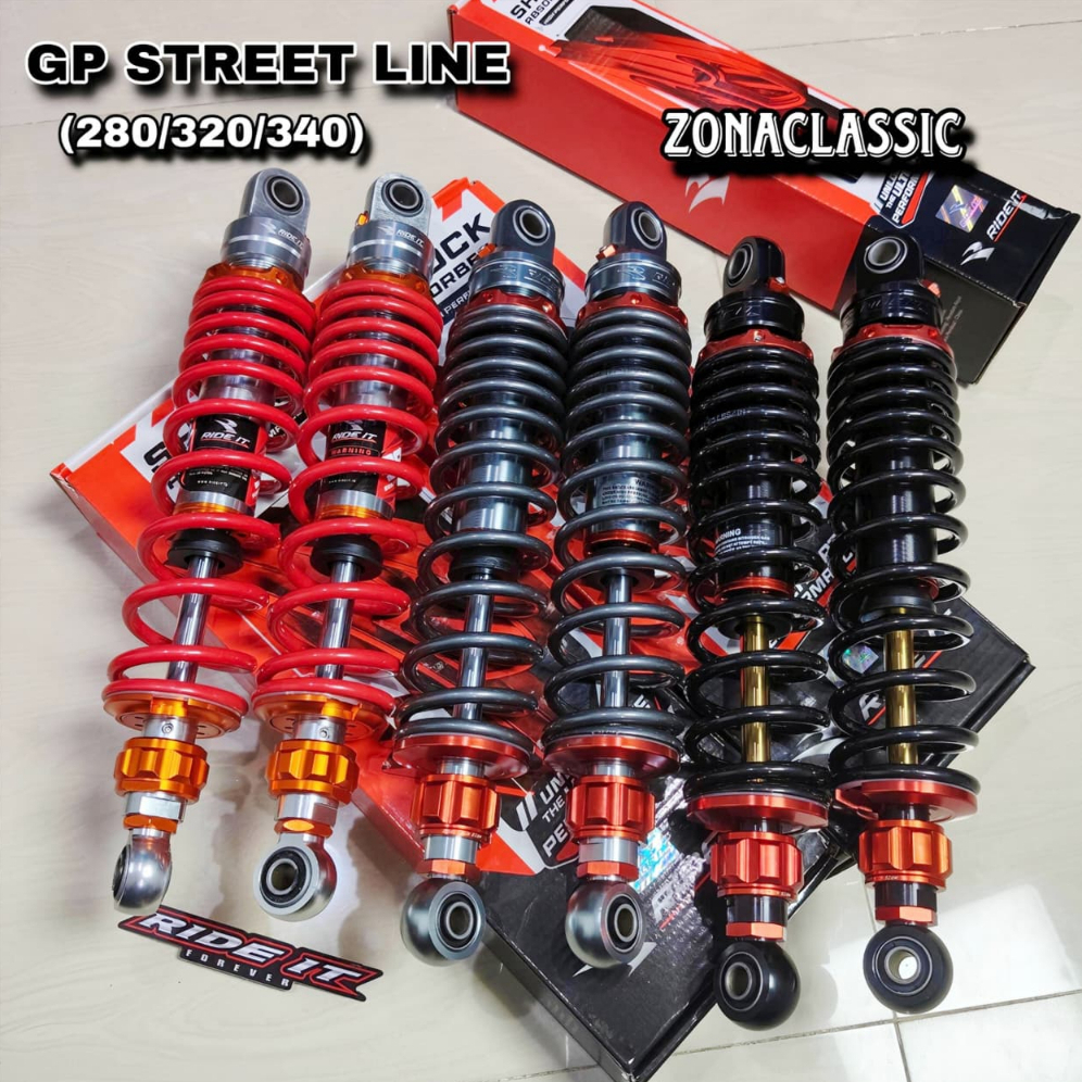 Shock Ride IT GP Street Line Rebound Aktif Copy KTC PRO Bebek Jupiter Fizr Rxking Supra VegaR dll