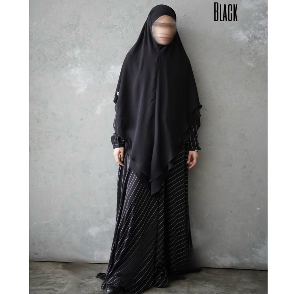 PRELOVED STRIPE DRESS/ MIDNIGHT SWING DRESS UMMAIRA ABAYA