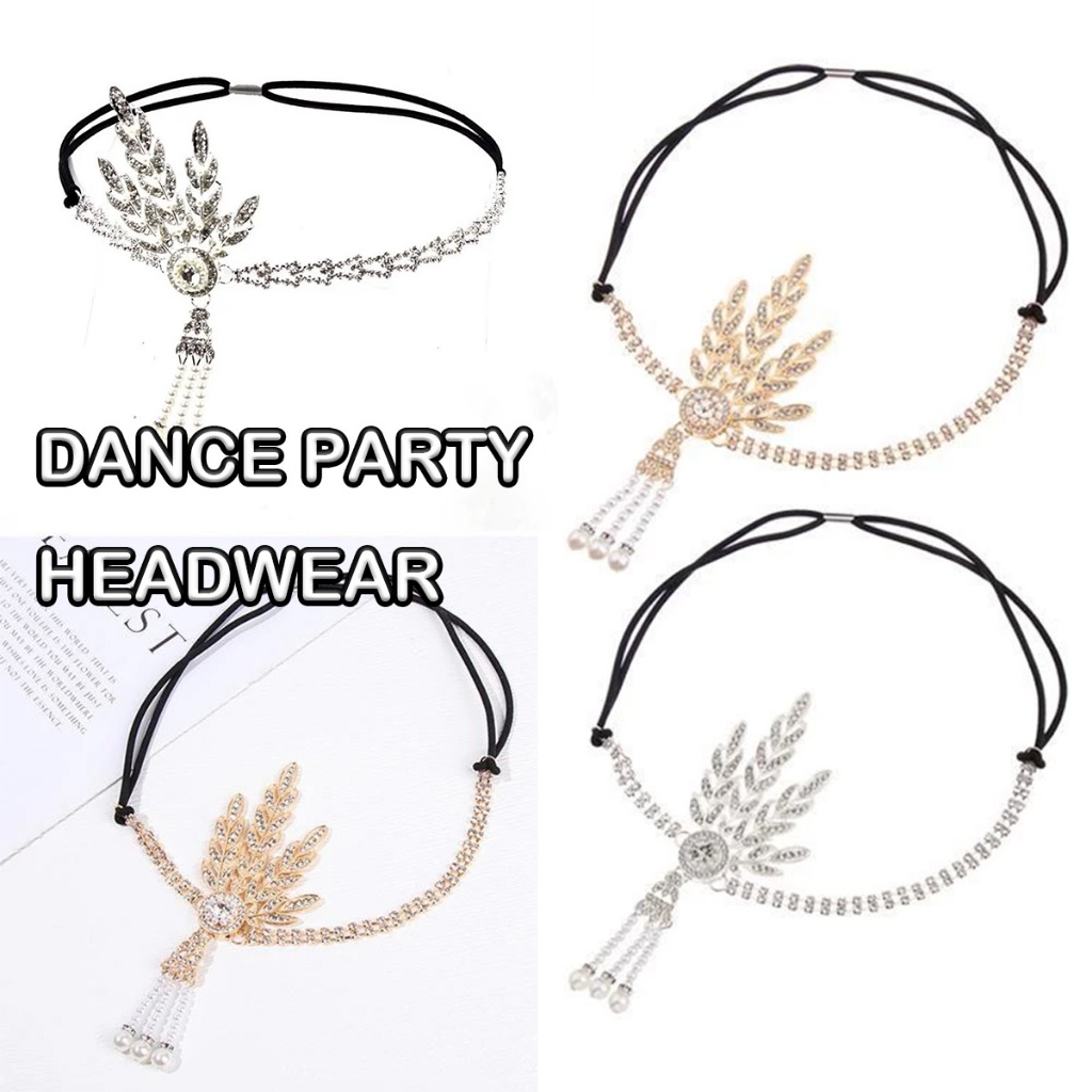 hiasan kepala anak perempuan Liontin Mutiara Emas / Perak Hiasan Dahi Kepala Bohemian Kalung Dahi