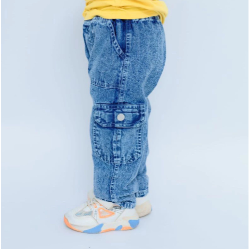 CELANA PANJANG JEANS CARGO ANAK LAKI-LAKI |celana jeans cargo anak | celana jeans cargo anak cowok |
