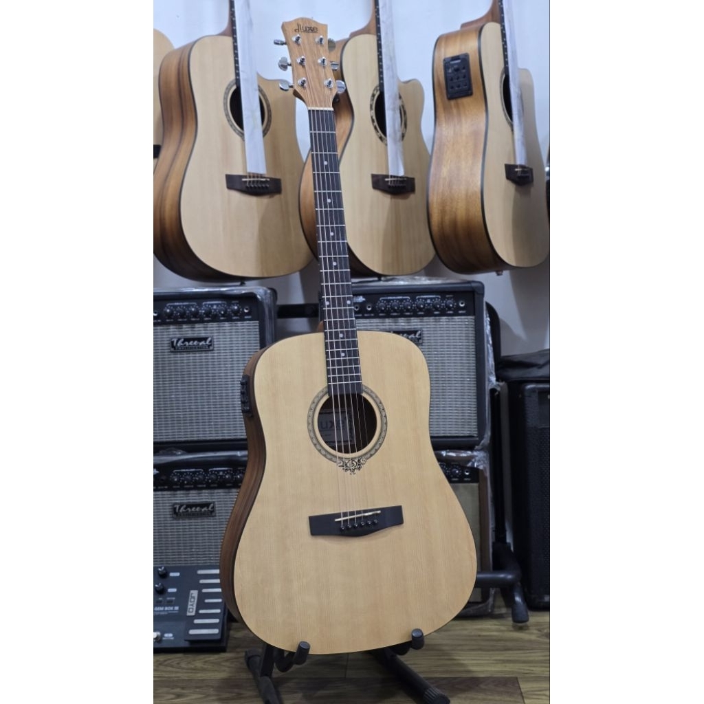 Gitar Akustik Elektrik Original Dluxe D-110 - Gitar Dluxe D 110 - Gitar Akustik Dluxe