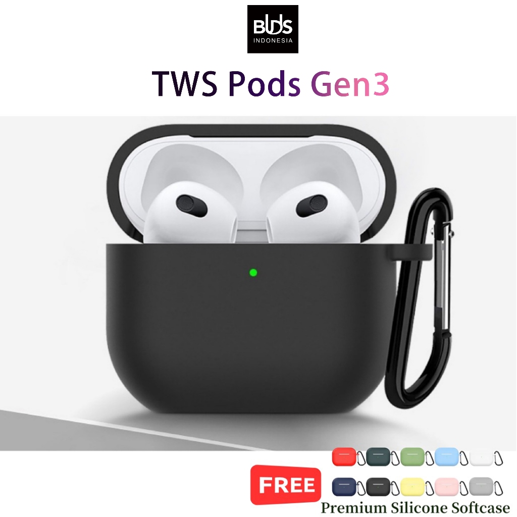 BUDS TWS Pods Gen3 Earphone Bluetooth Headset Bluetooth Wireless Earbuds Super Bass dengan Audio Spa