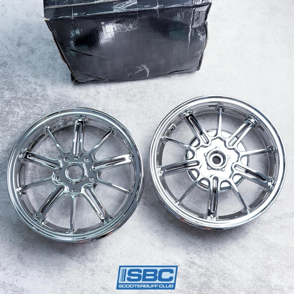 Velg Unbrand Model Drag Chrome Ring 12 Vespa Sprint Primavera S LX Ring 12