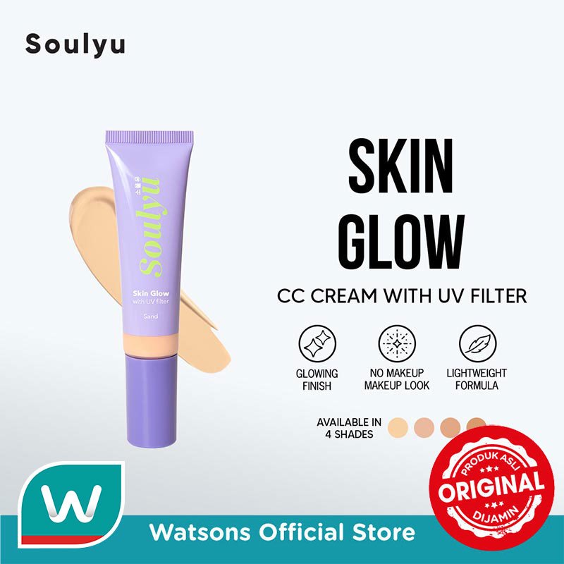 Soulyu Skin Glow Cinnamon - CC Cream Sawo matang 35 g