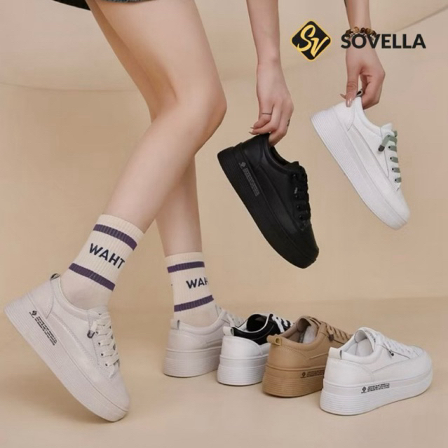 SOVELLA Alexa Sepatu Sneakers Olahraga Sport Kets Putih Wanita