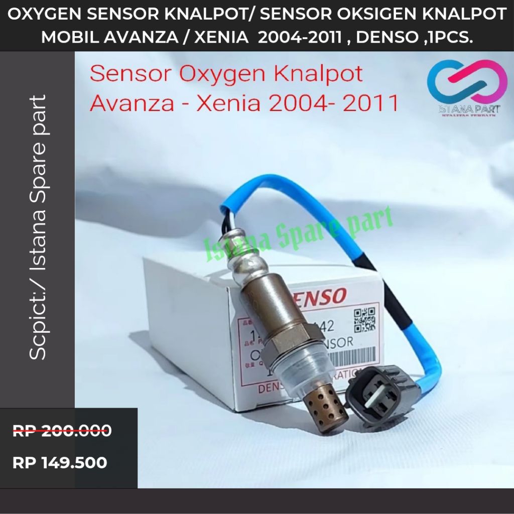 Promo Oxygen Sensor Knalpot/ Sensor Oksigen Knalpot Mobil AVANZA / XENIA  2004-2011 , Denso ,1pcs.