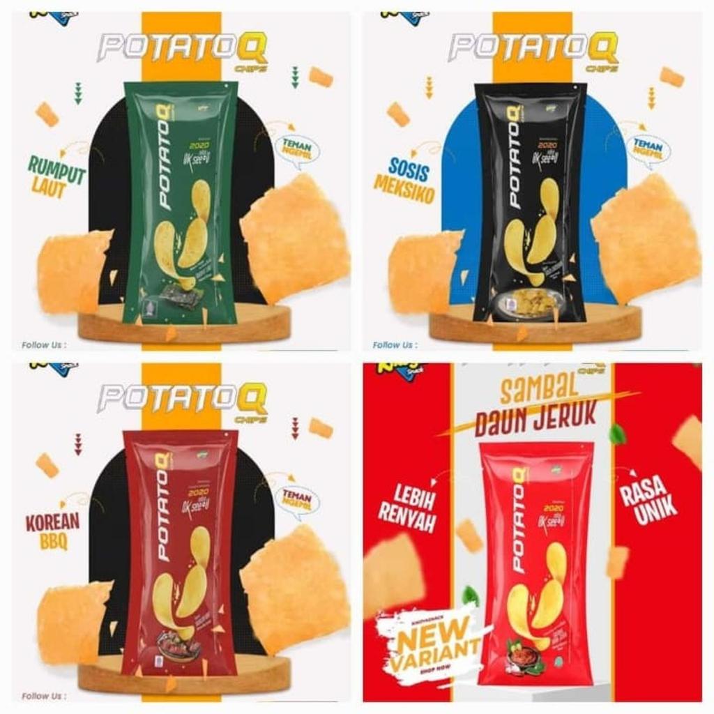 PotatoQ chips potato Q keripik Kentang isi 10pc