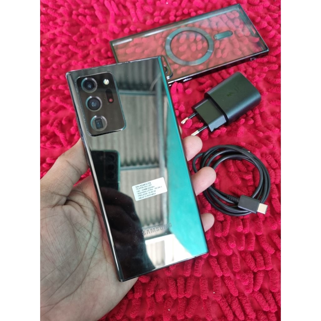 Samsung Note 20 ultra eks sein  ram 12/512 hp charger minus baca deskripsi