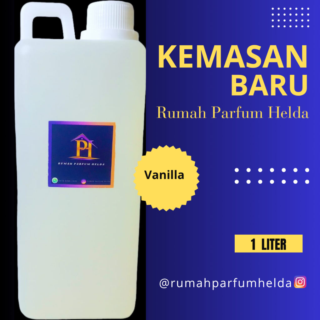 PARFUM LAUNDRY AROMA VANILLA Rumah Parfum Helda // Parfum Laundry 1ltr Tahan Lama