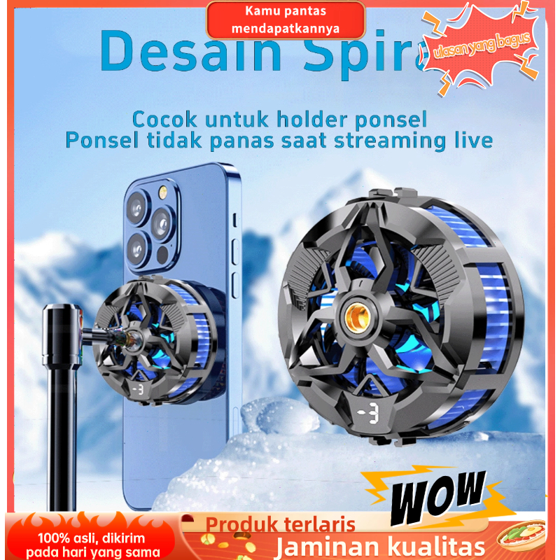 (COD/Gratis Ongkir)  Asli asli X88 Pendingin HP Gaming Cooler Fan RGB Lampu Magnetik Digital Display