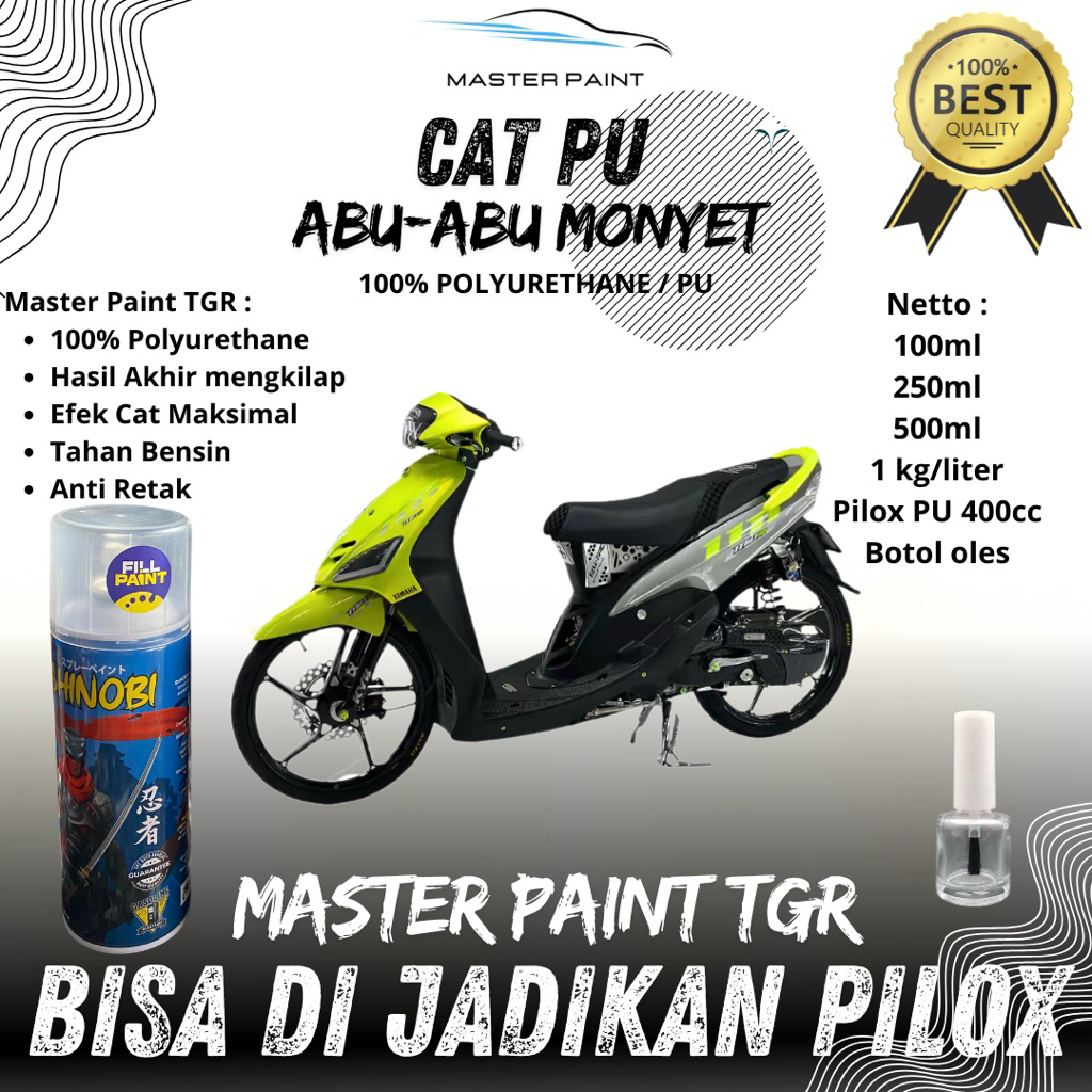 ( BISA DIJADIKAN PILOX ) Cat PU Abu abu monyet | Cat Silver ke abu abu vietnam style