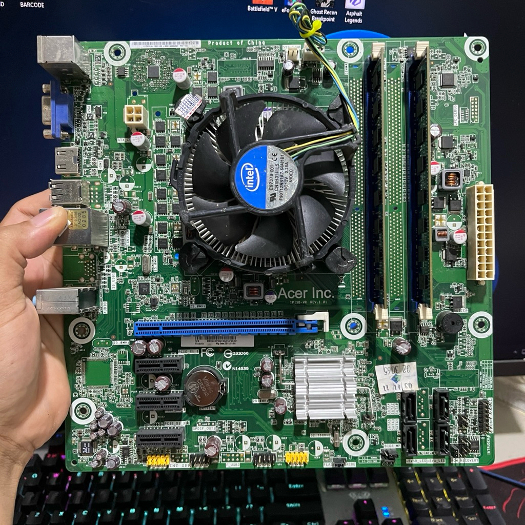 MOBO ACER H61 + CORE I5 2300 + RAM 4GB + FAN LGA 1155 DDR3 GEN2 MICRO ATX