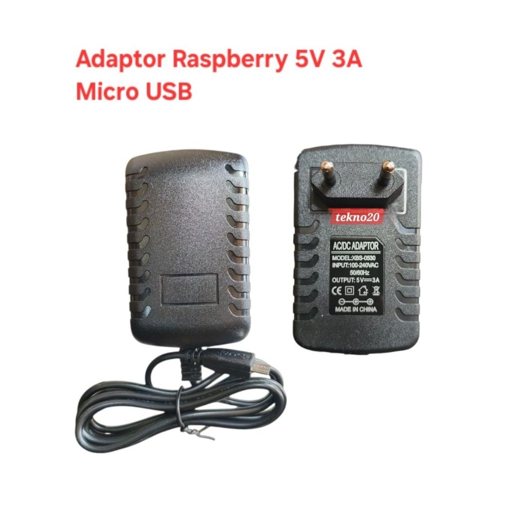 Power Supply 5V 3A Rasberry Micro USB + Led 5V 3A / Adaptor Rasberry 5V3A / Adapter Adaptor Rasberry