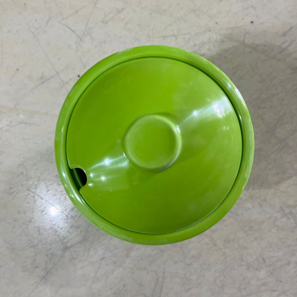 Mangkok sambal melamine warna- Tempat sambal bulat Tutup singa singi Tebal