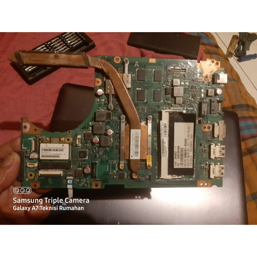 Mobo Laptop Asus A451L Bahan