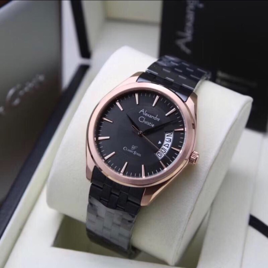 JAM TANGAN PRIA ALEXANDRE CHRISTIE 8674MD / AC 8674 CLASSIC STEEL [ORIGINAL]
