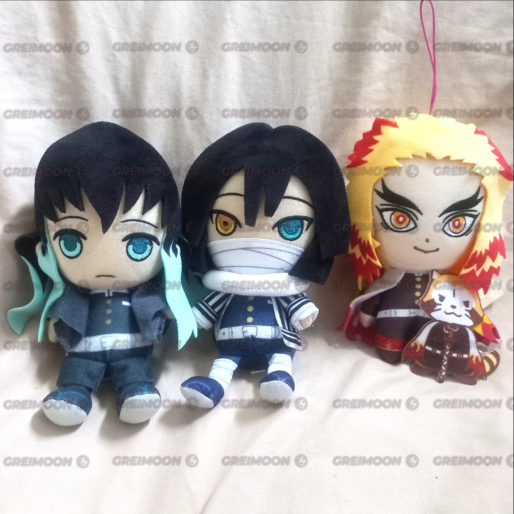 Boneka Kecil Anime Demon Slayer Mui, Obanai, Rengoku