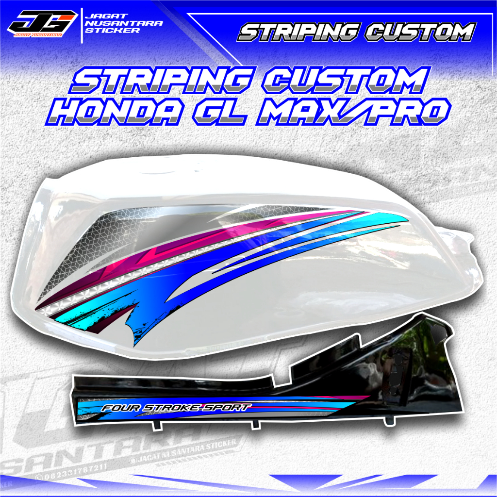 STRIPING GL PRO MAX, STRIPING TERBARU GL PRO NEOTECH, STRIPING GL KONTES, STRIPING GL PRO MOTIF AIRB