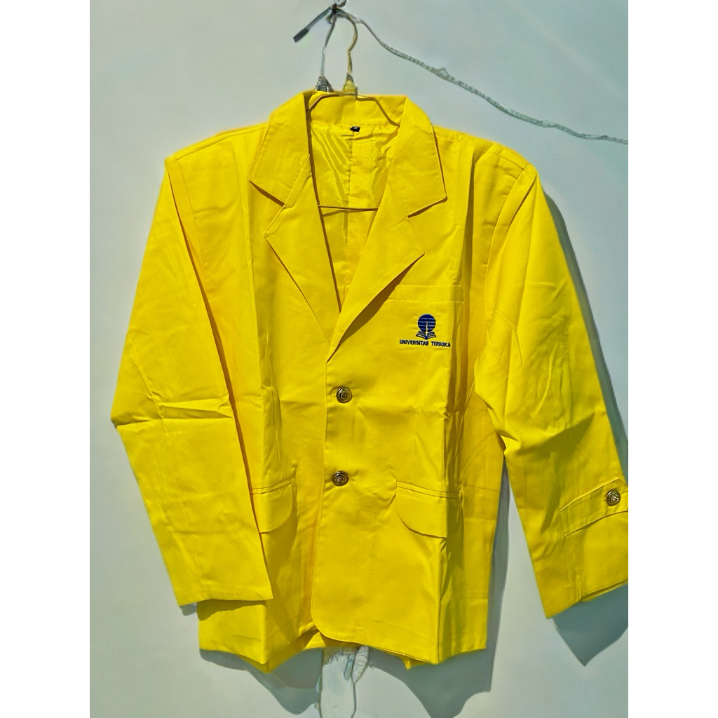 Ready Stock Jas Almamater Universitas Terbuka UT - Jaket Jas Almet Kampus Mahasiswa Kancing Lengan