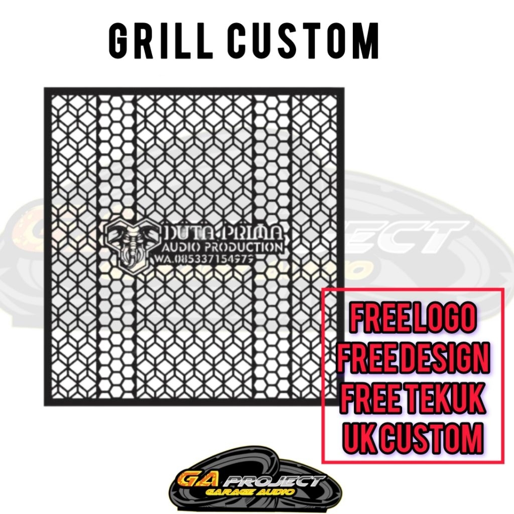 Grill Custom//Grill Tutup Speaker