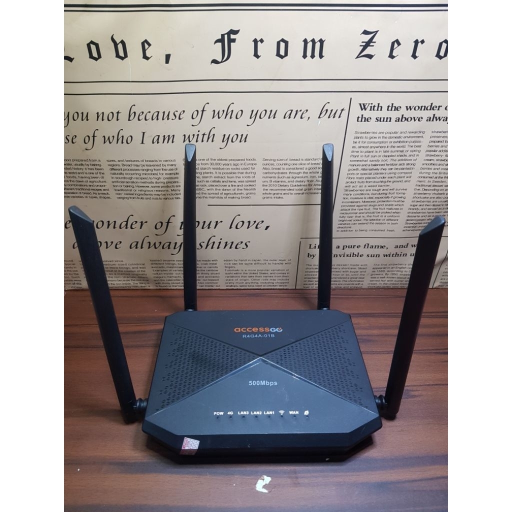 MODEM ROUTER WIFI ACCESSGO_R4G4A-01B UNLOCK ALL OPERATOR TESS NORMAL UNIT+ADAPTOR