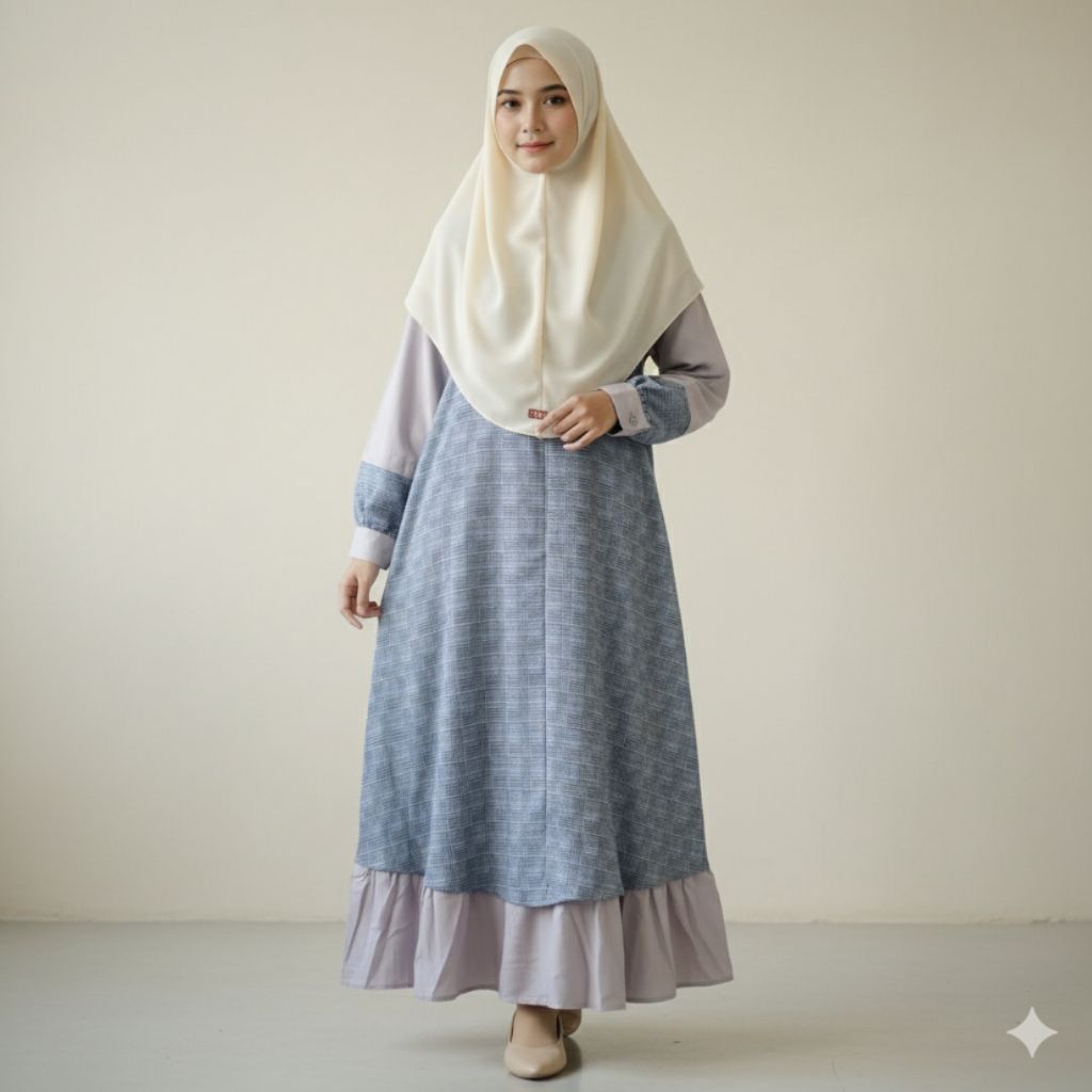 [PRELOVED] Symran - gamis katun tweed