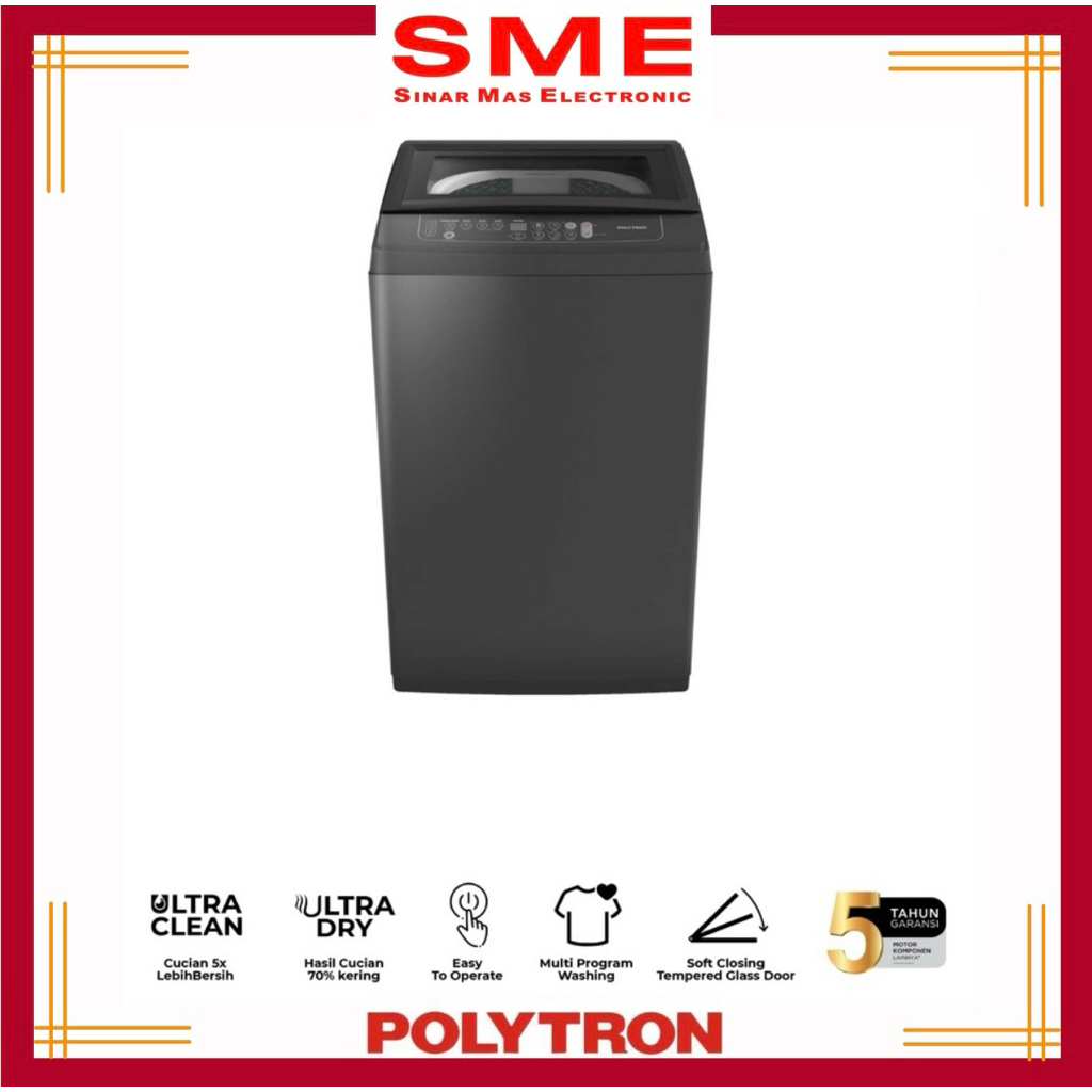 Mesin Cuci 1 Tabung POLYTRON 7 - 9 KG